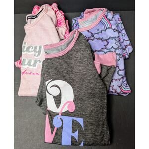 Juicy Couture XOXO Pajama Sets GIRLS SIZE 10 Long Slv Elastic Wst 3 Pairs READ